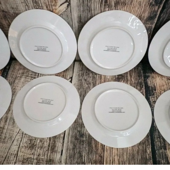 Pottery barn Cocktail Recipe Plates - Black and White part of 30-90% off sale.